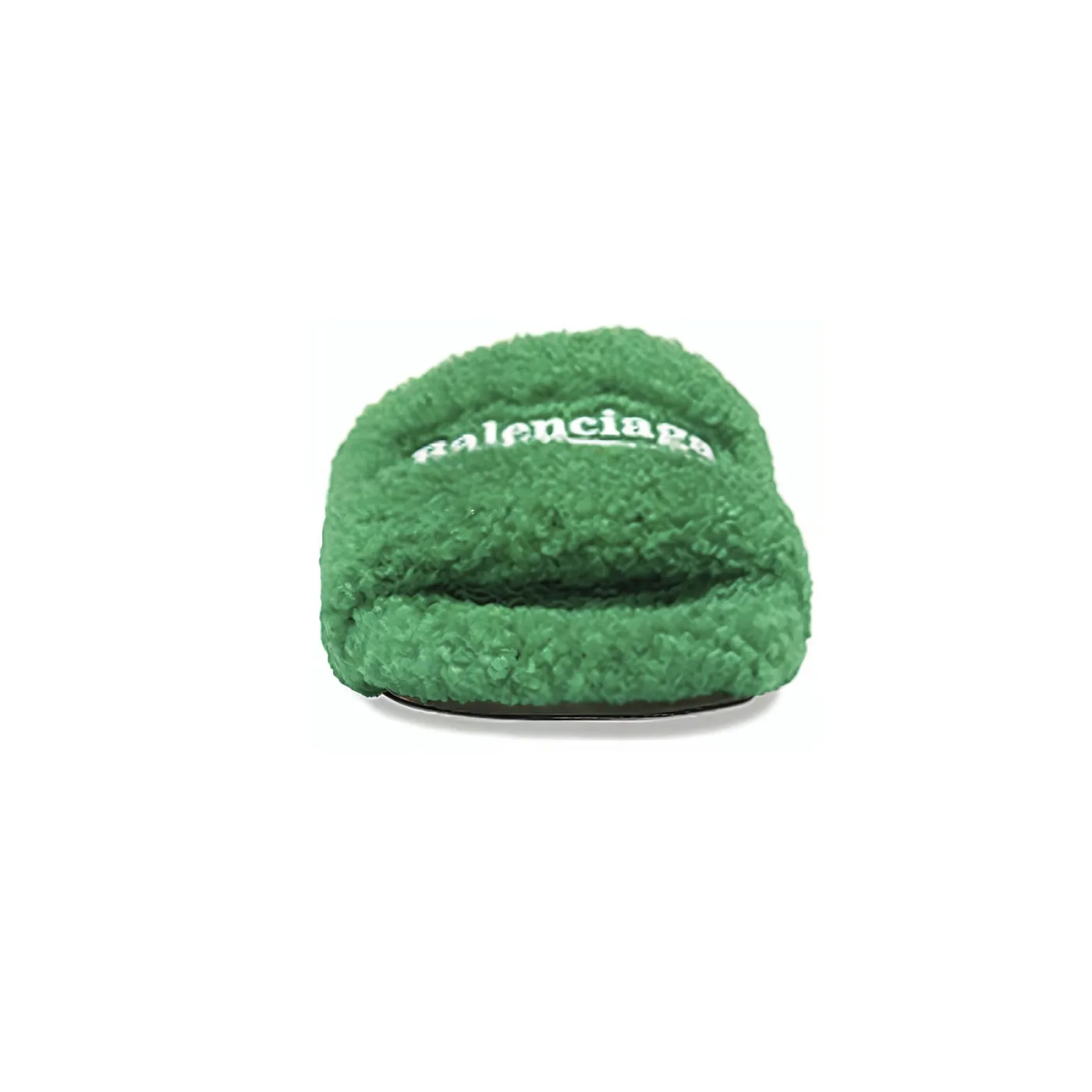 Balenciaga Furry Slide Green