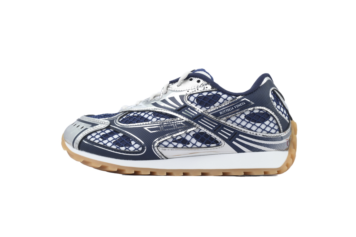 BOTTEGA VENETA Orbit Sneakers Deep Blue Silver
