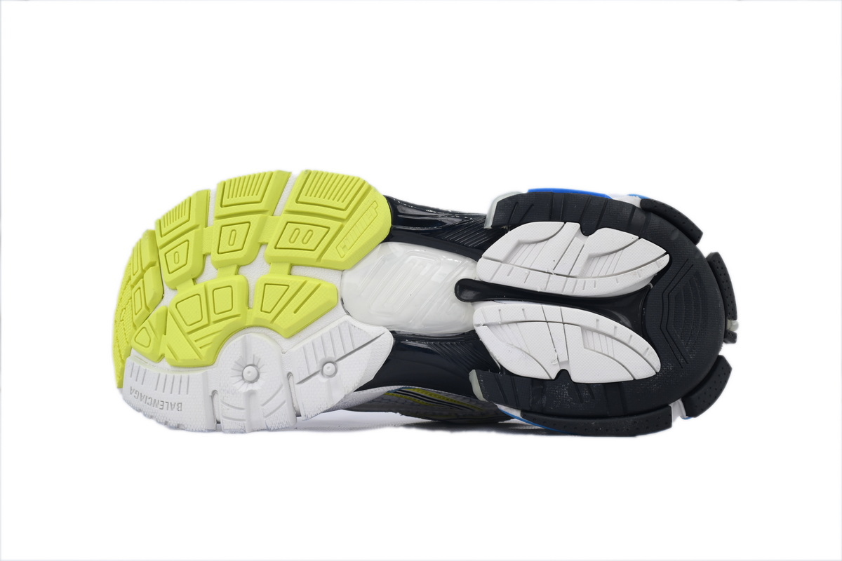 Balenciaga Runner Sneaker White Blue Yellow 772767 W3RNY 0213