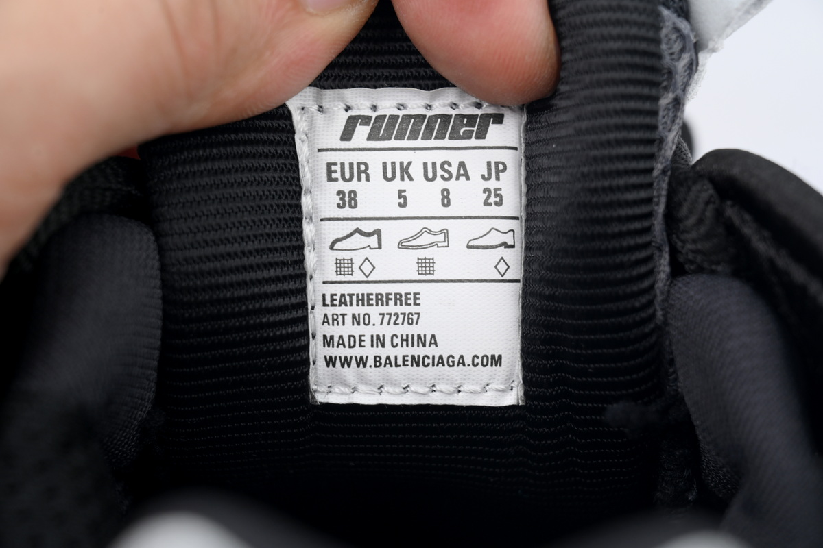 Balenciaga Runner Sneaker Grey Black Yellow 772767 W3RMU 1279
