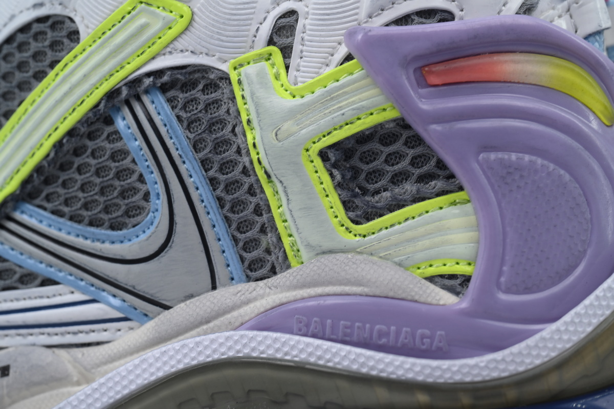 Balenciaga Runner Sneaker Pink Blue Purple 772767 W3RNY 0361