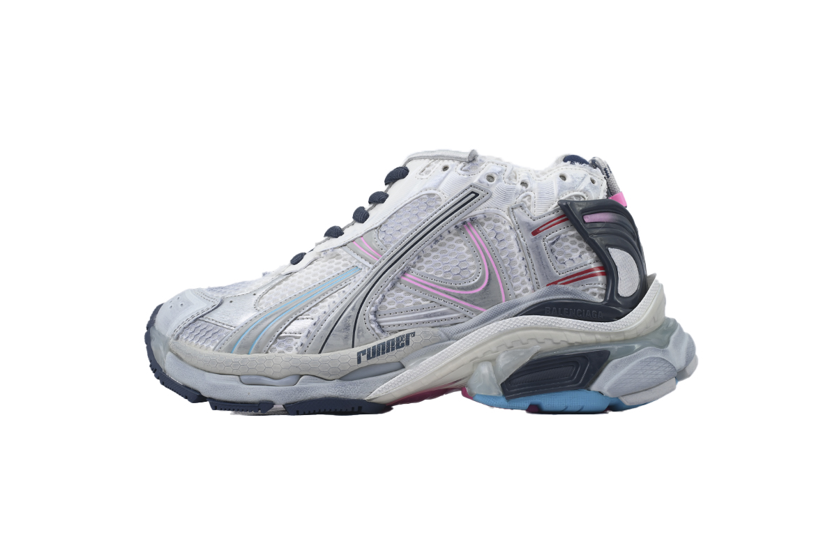 Balenciaga Runner Sneaker Grey White Black 772767 W3RNY 0322