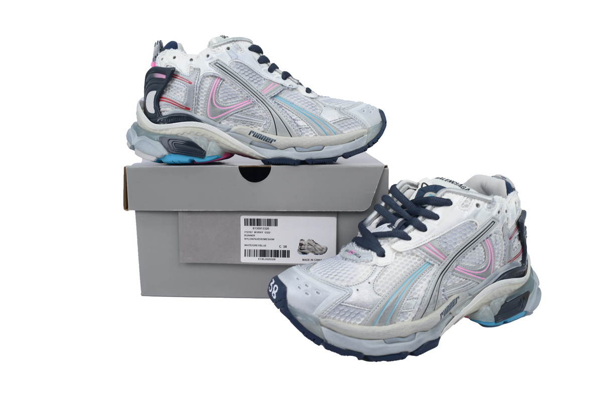 Balenciaga Runner Sneaker Grey White Black 772767 W3RNY 0322