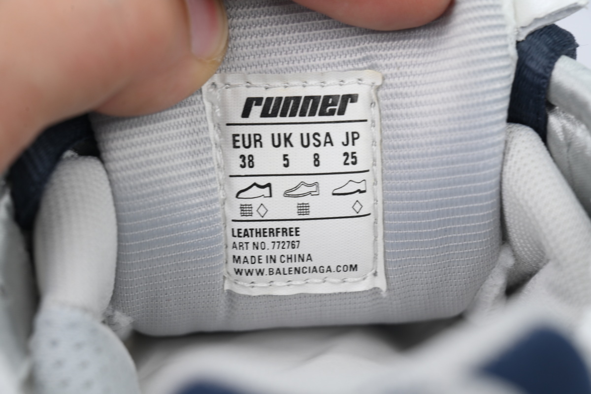 Balenciaga Runner Sneaker Grey White Black 772767 W3RNY 0322