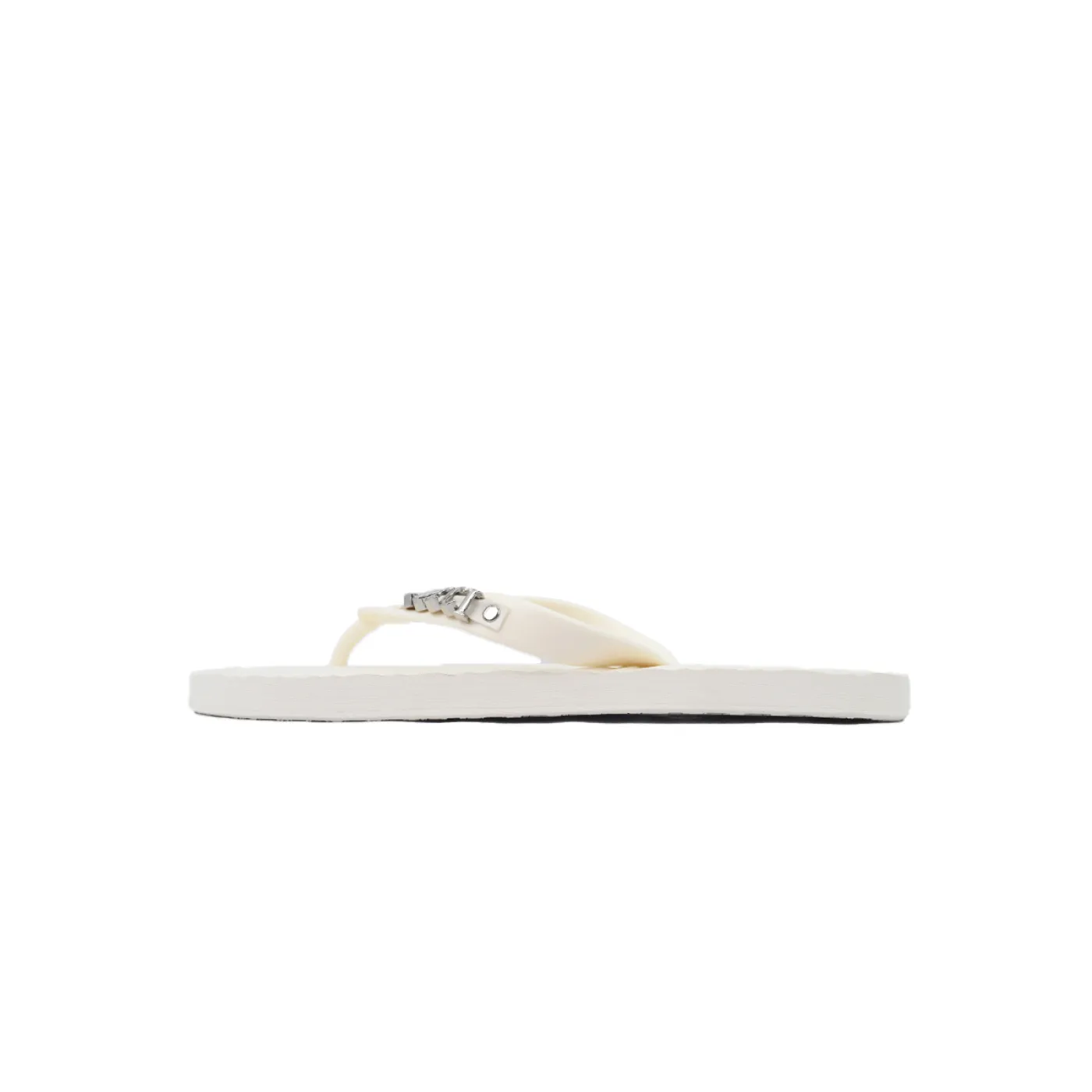 Gucci Slippers Silver Printed Rice White