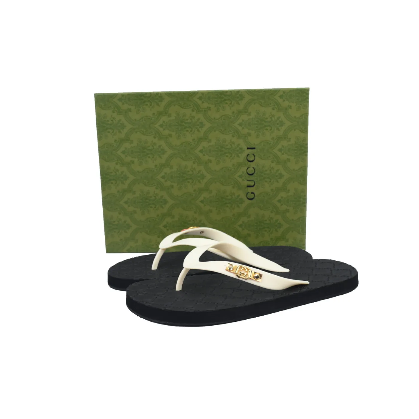 Gucci Double G Printed Black Rice