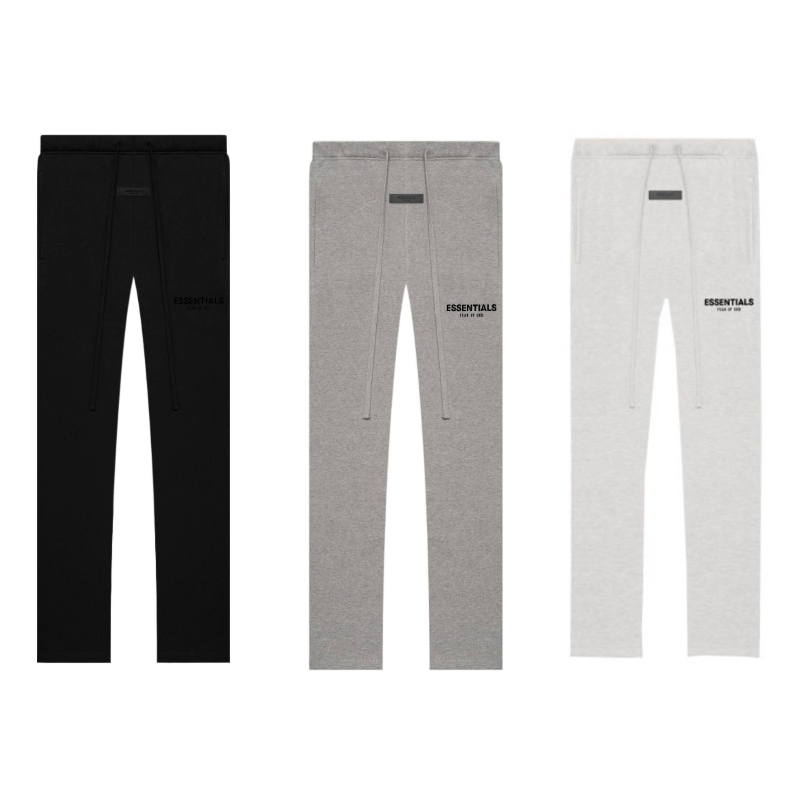 Fear of God Essentials Hoodie Sweatpant Set Black Grey