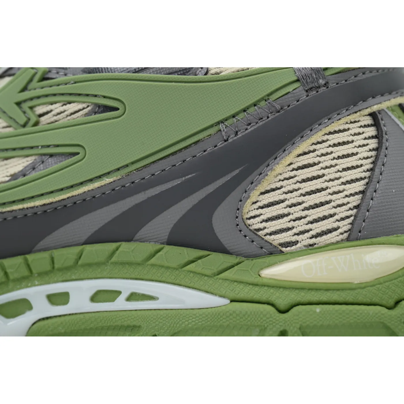 Off-White Be Right Back Military Green Grey OMIA295F24 FAB001 0038