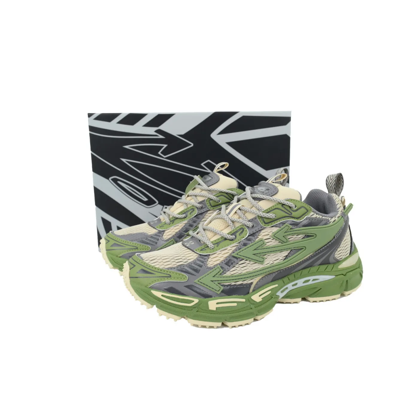 Off-White Be Right Back Military Green Grey OMIA295F24 FAB001 0038