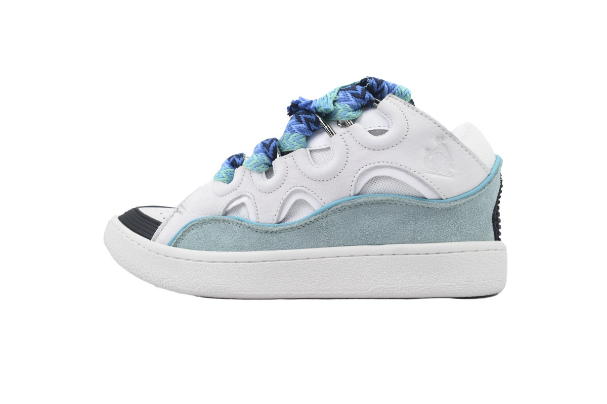 Lanvin Curb Sneaker White Blue