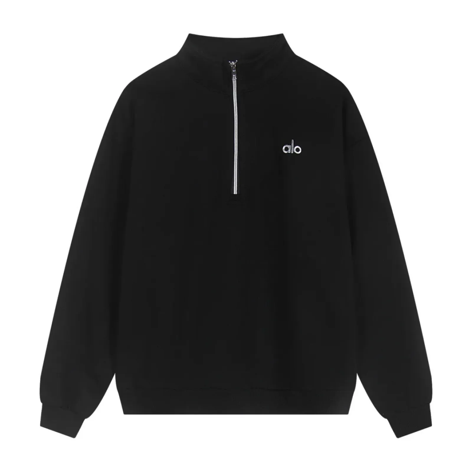 Alo Yoga Accolade 1/4 Zip Pullover Black