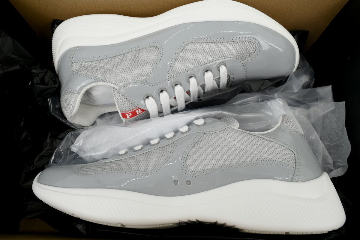 Prada Sneakers White Gray