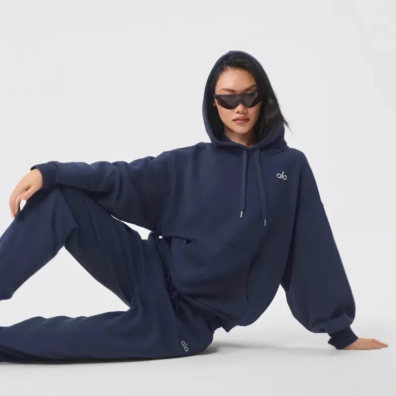 Alo Yoga Accolade Tracksuit Blue Navy