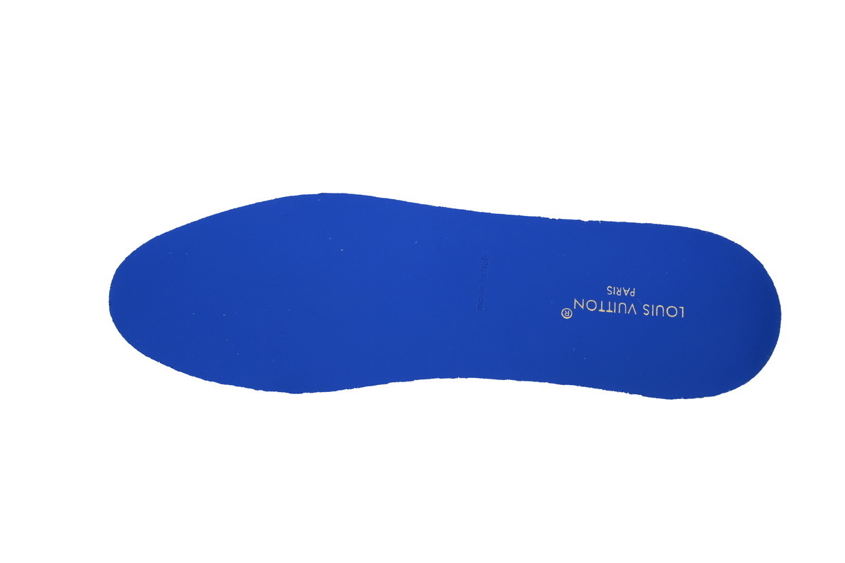 Louis Vuitton Runner White Blue Grid Pattern