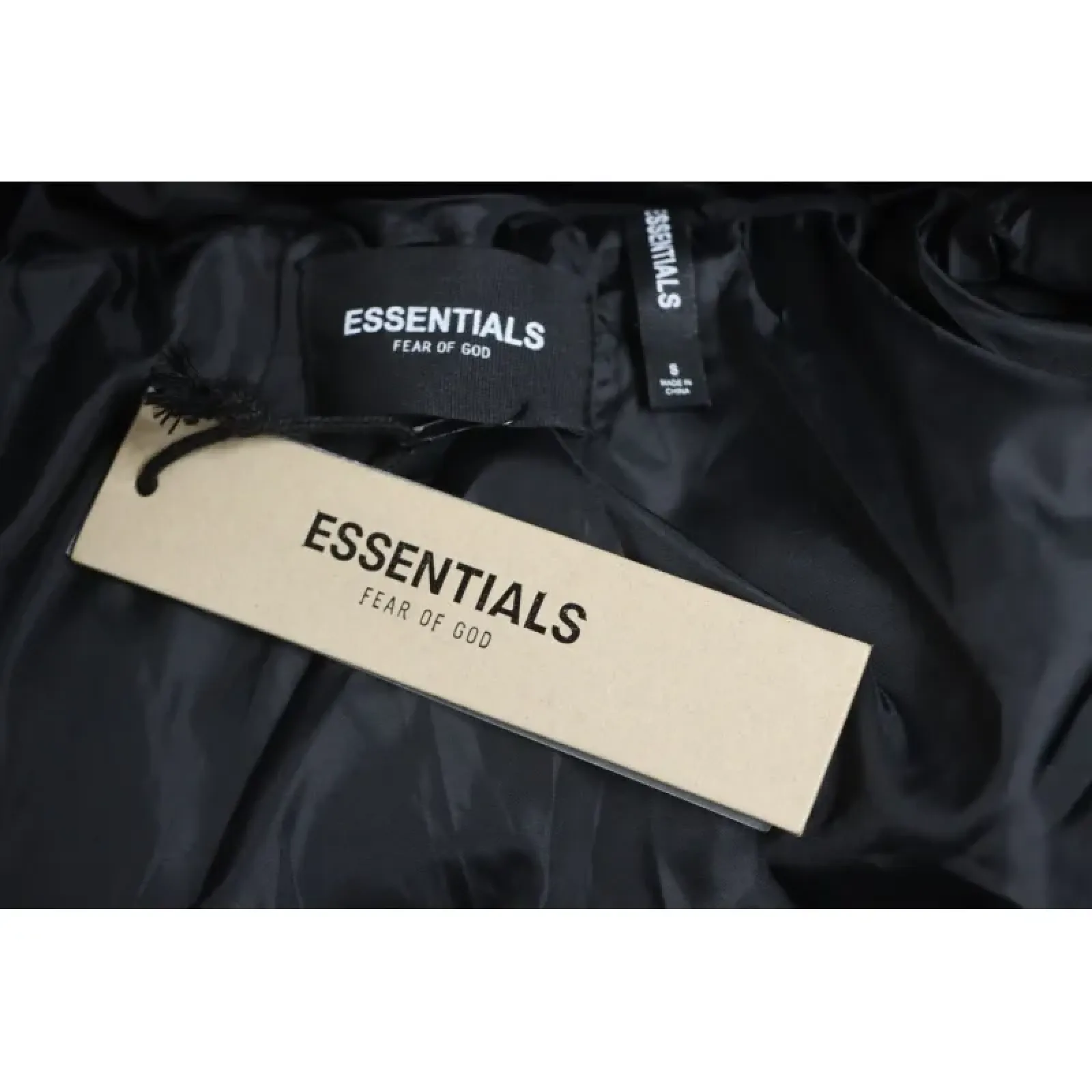 Fear of God Essentials Puffer Jacket In Black