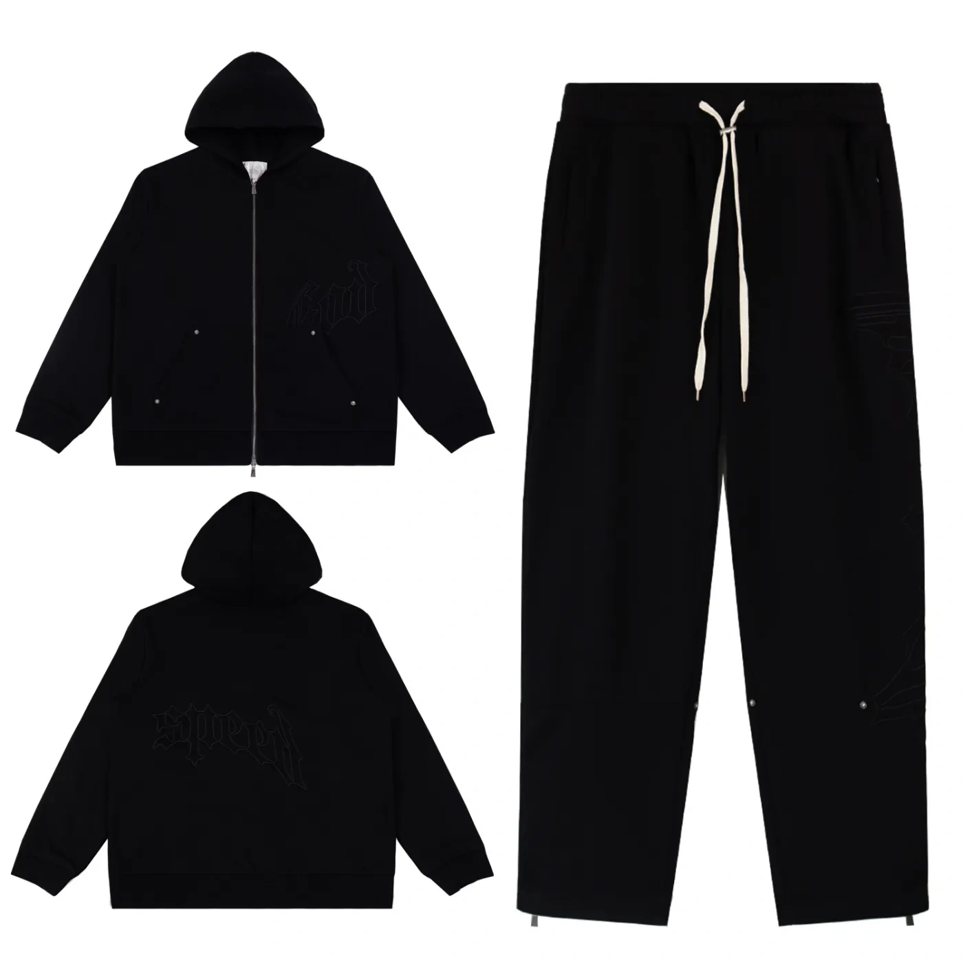 Godspeed OG Logo Sweatsuit Pure Black