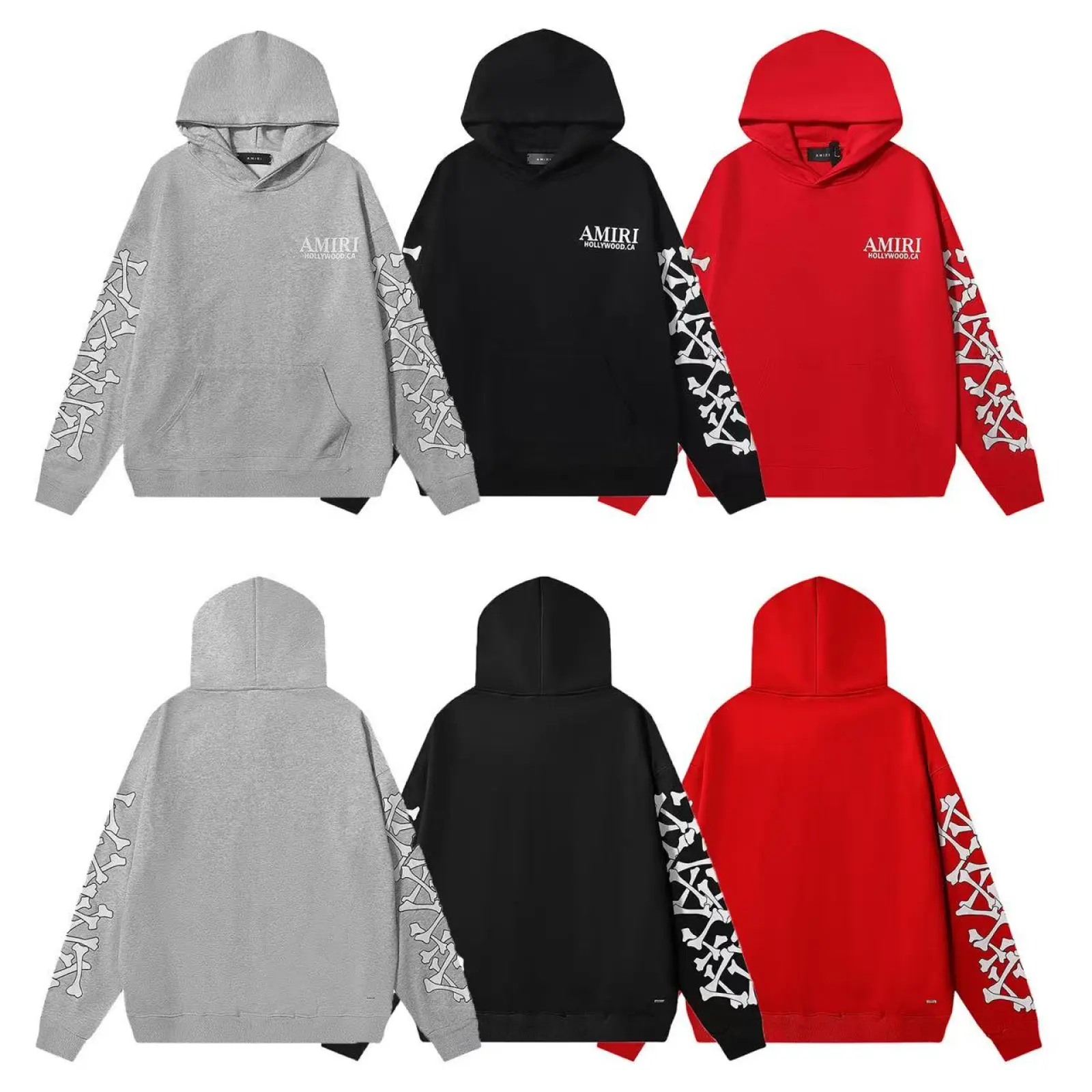 Amiri Bones Stacked Hoodie