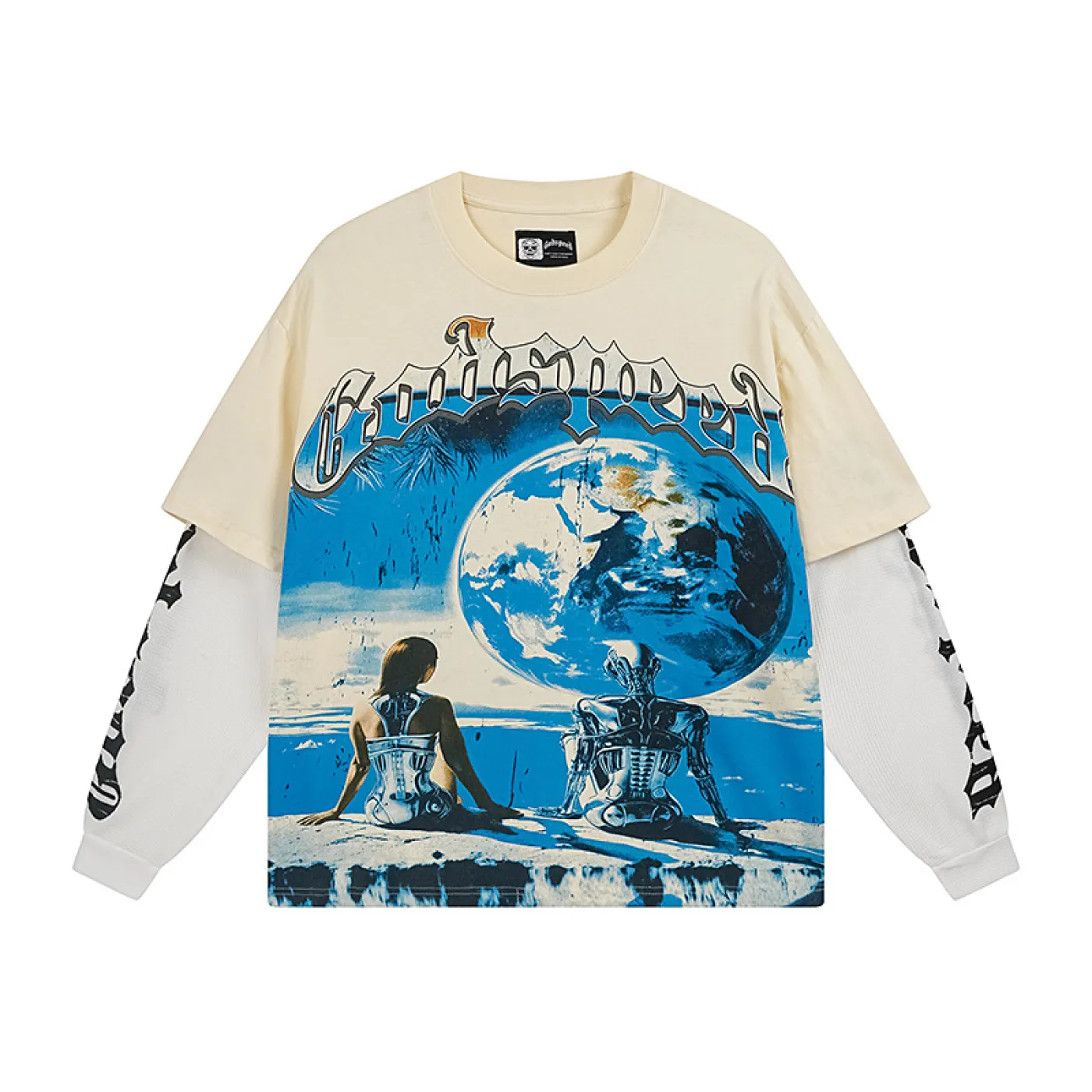 Godspeed Artificial Love Layered T-shirt Bone