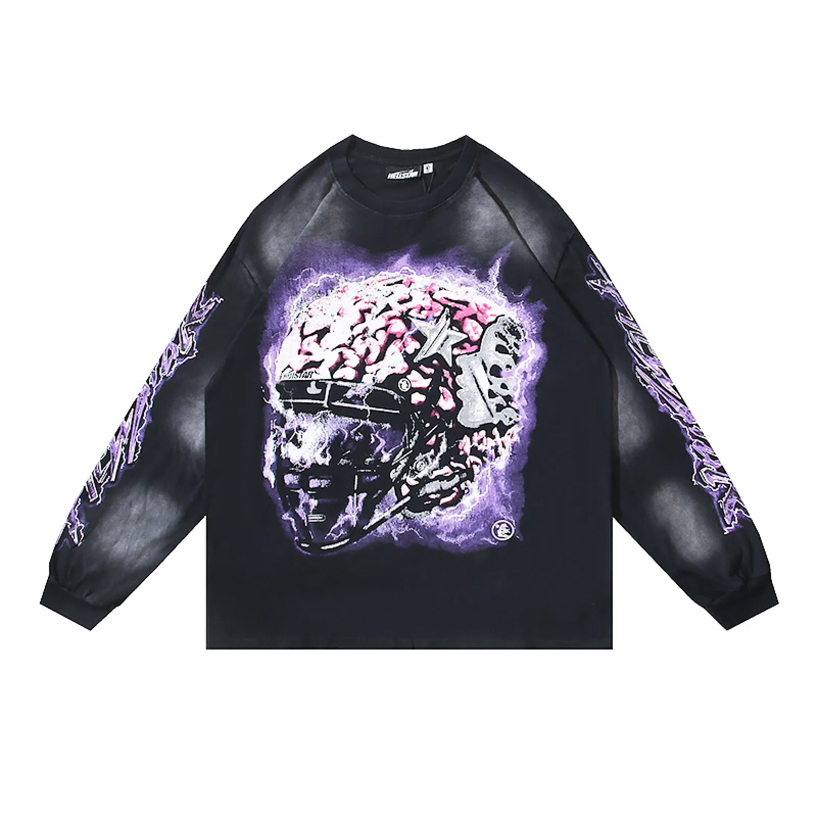Hellstar Powered By The Star T-Shirt Black Purple