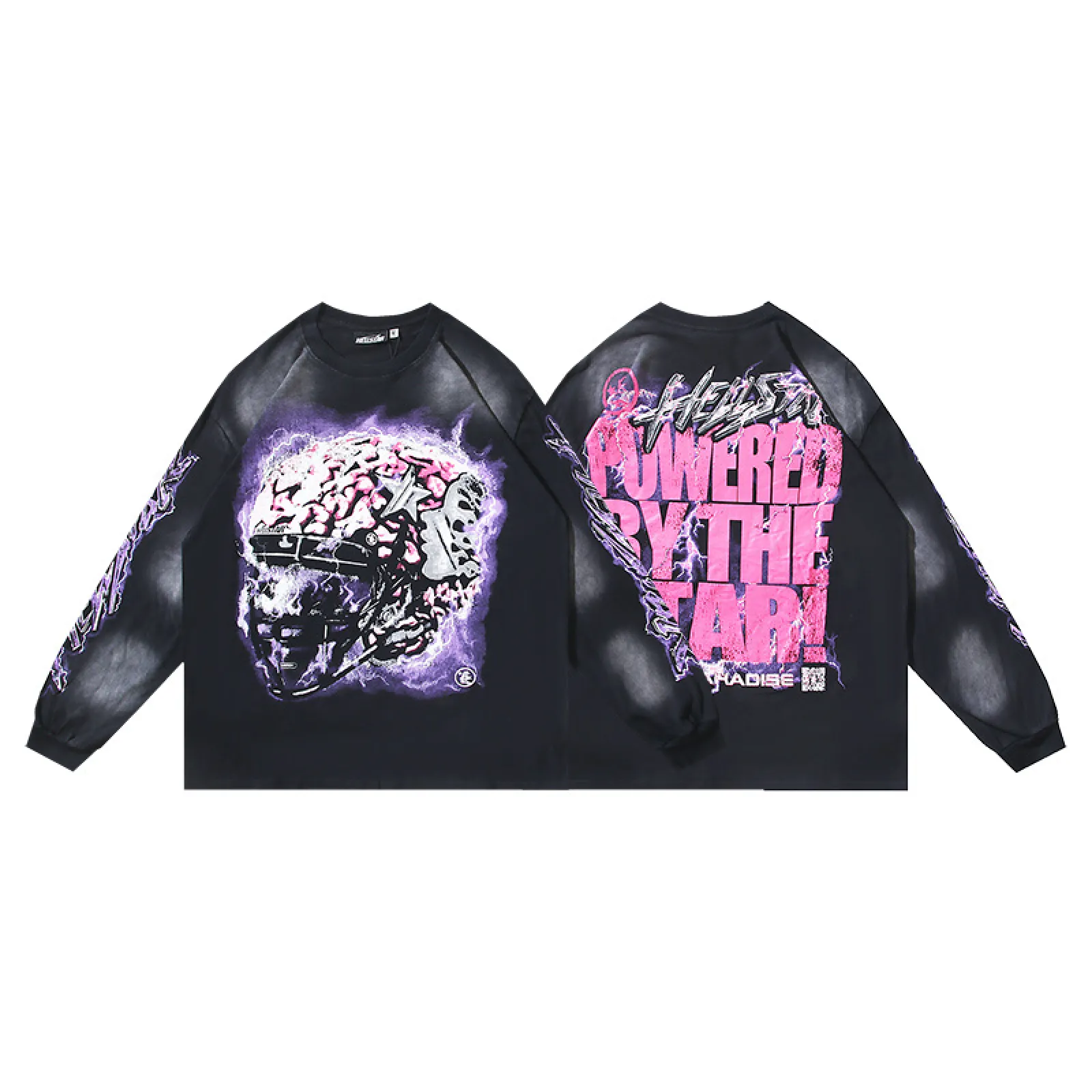 Hellstar Powered By The Star T-Shirt Black Purple