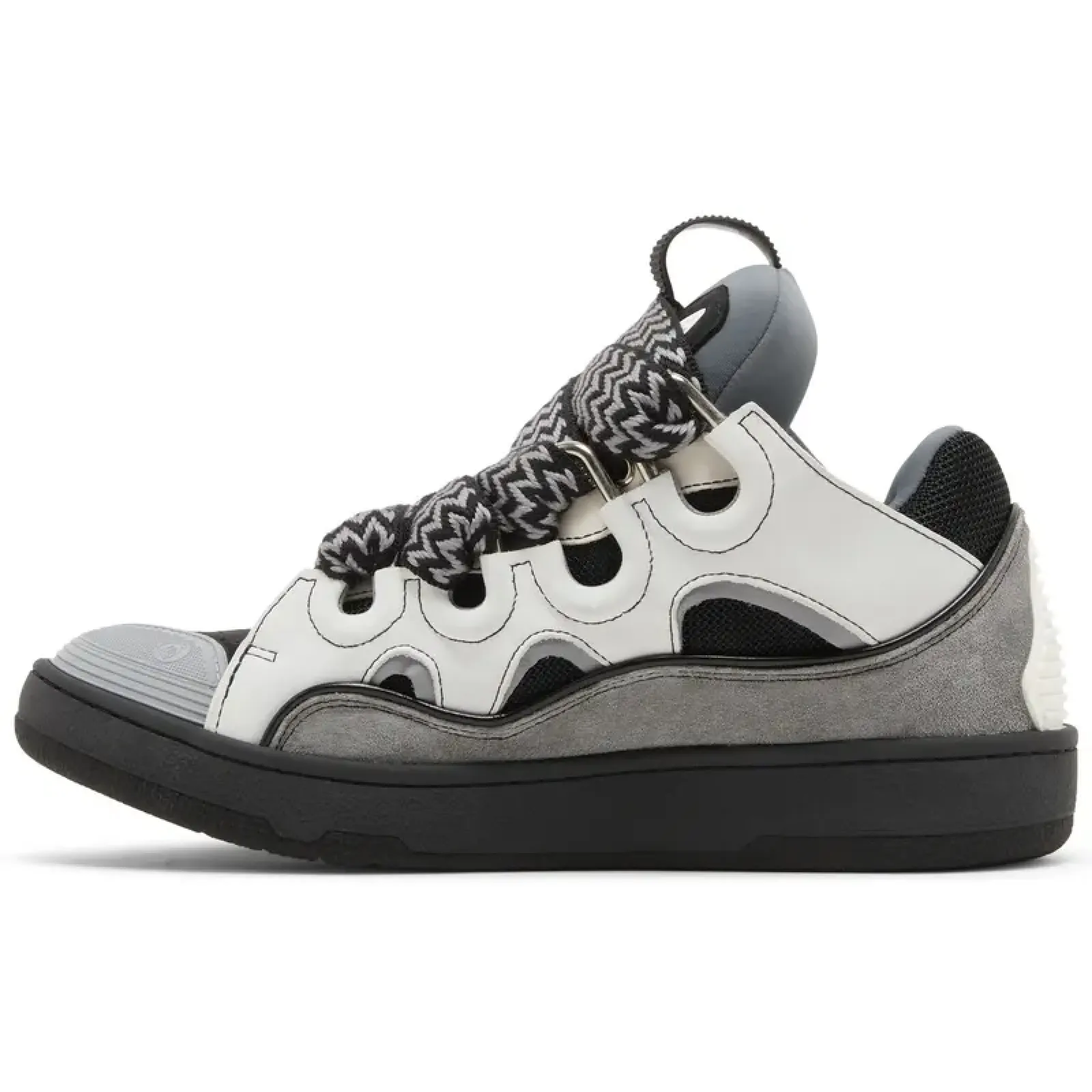 Lanvin Curb Sneakers White Anthracite