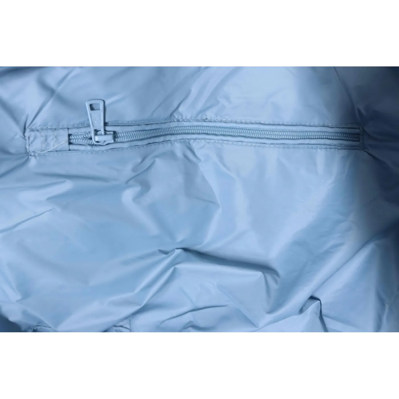 Moncler Patch Zippered Stand-up Collar Blue Down Jacket