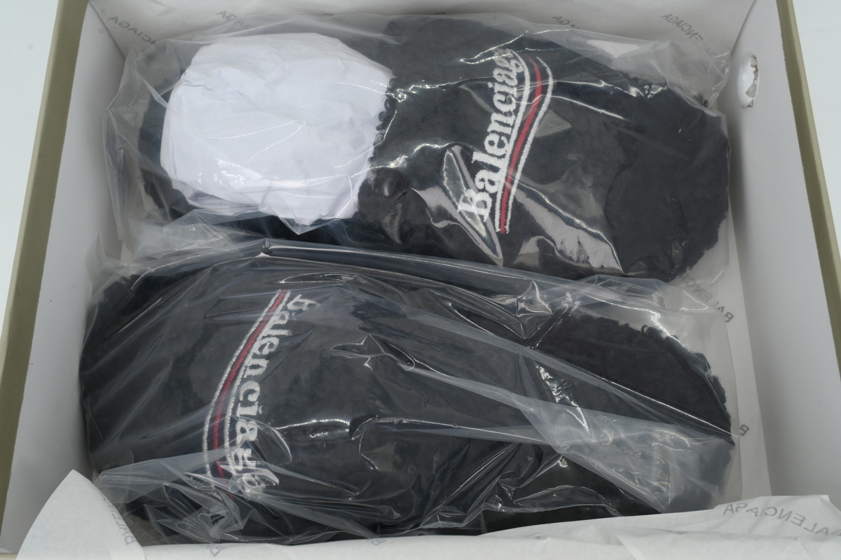 Balenciaga Furry Slide Black