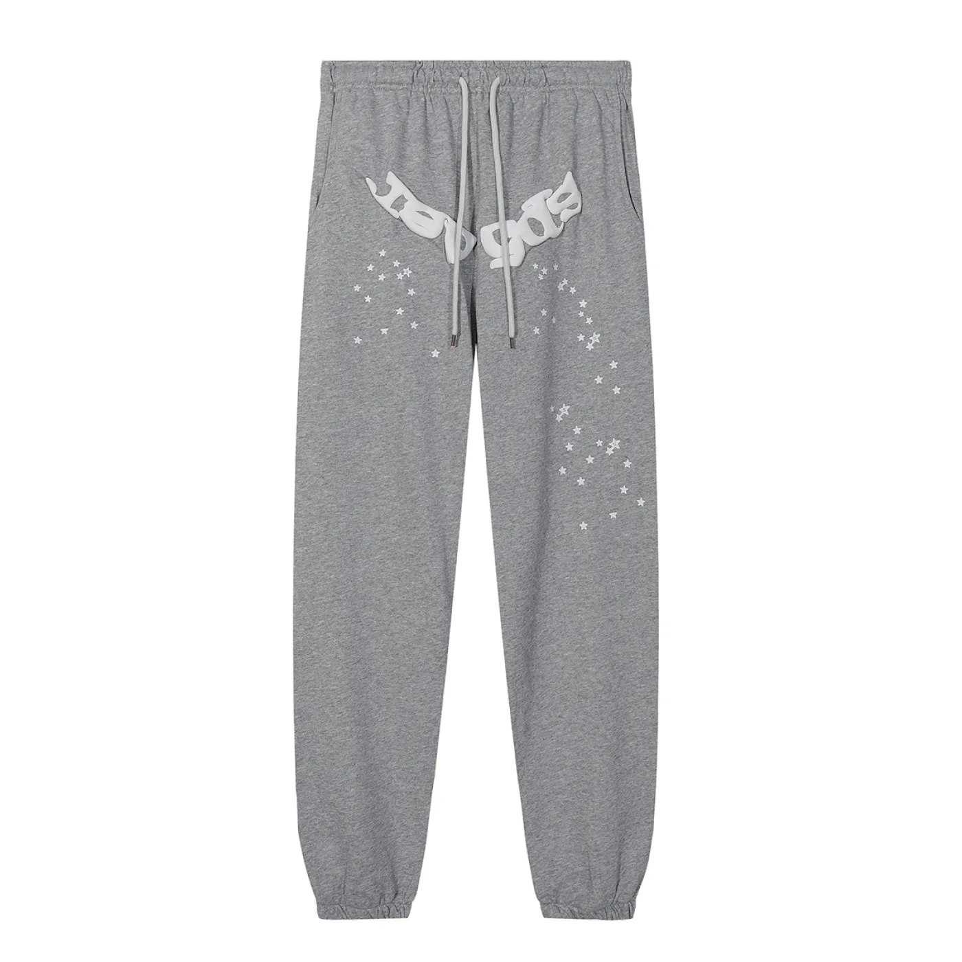 Sp5der OG Web Hoodie & Sweatpant Set Grey