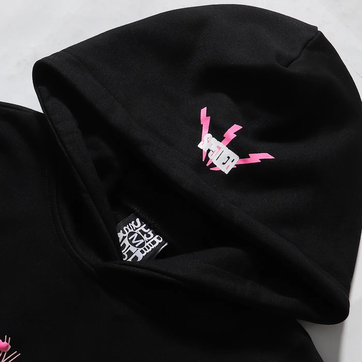 Sp5der Angel Number Hoodie & Sweatpant Set Black