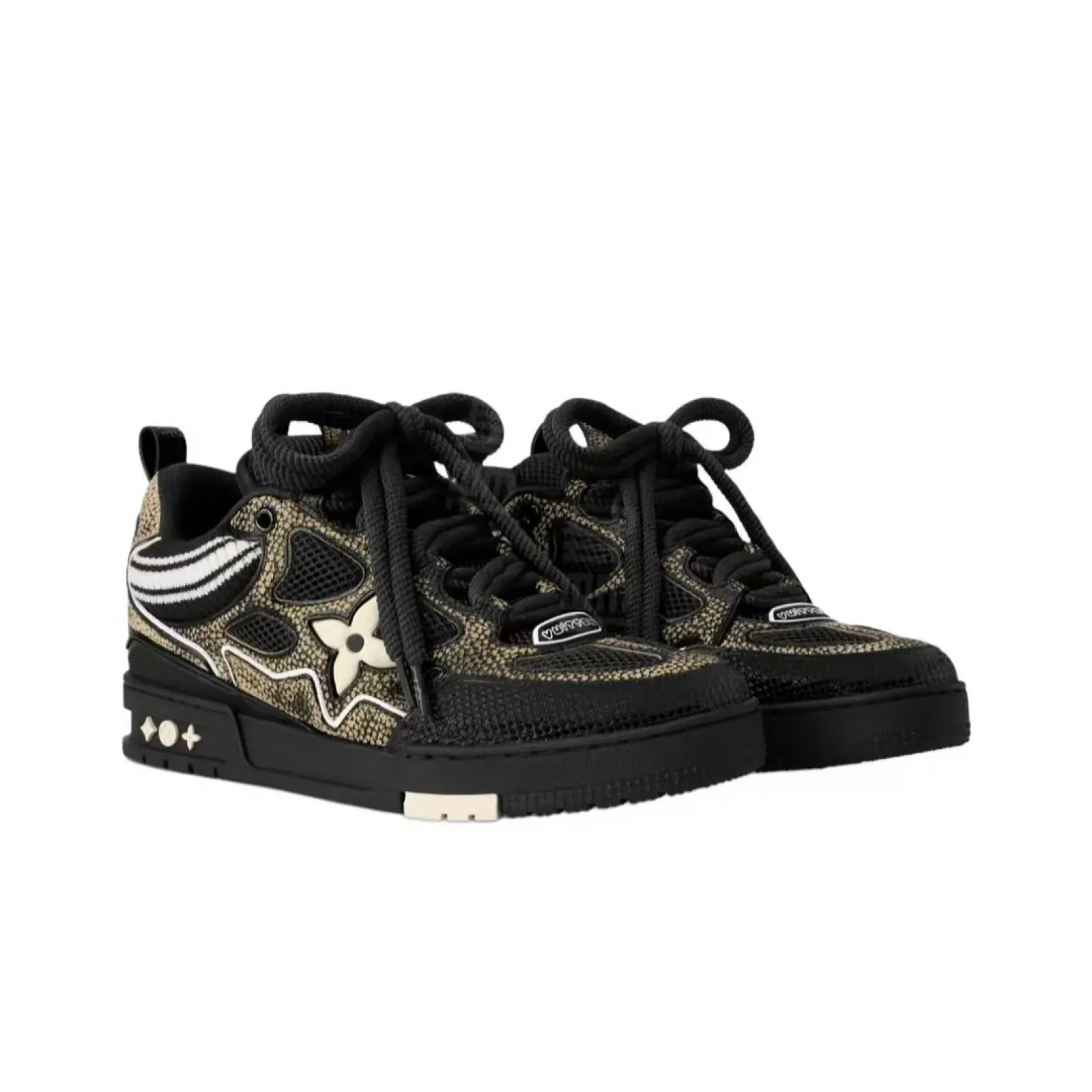 Louis Vuitton Skate Sneaker Black Swarovski Monogram