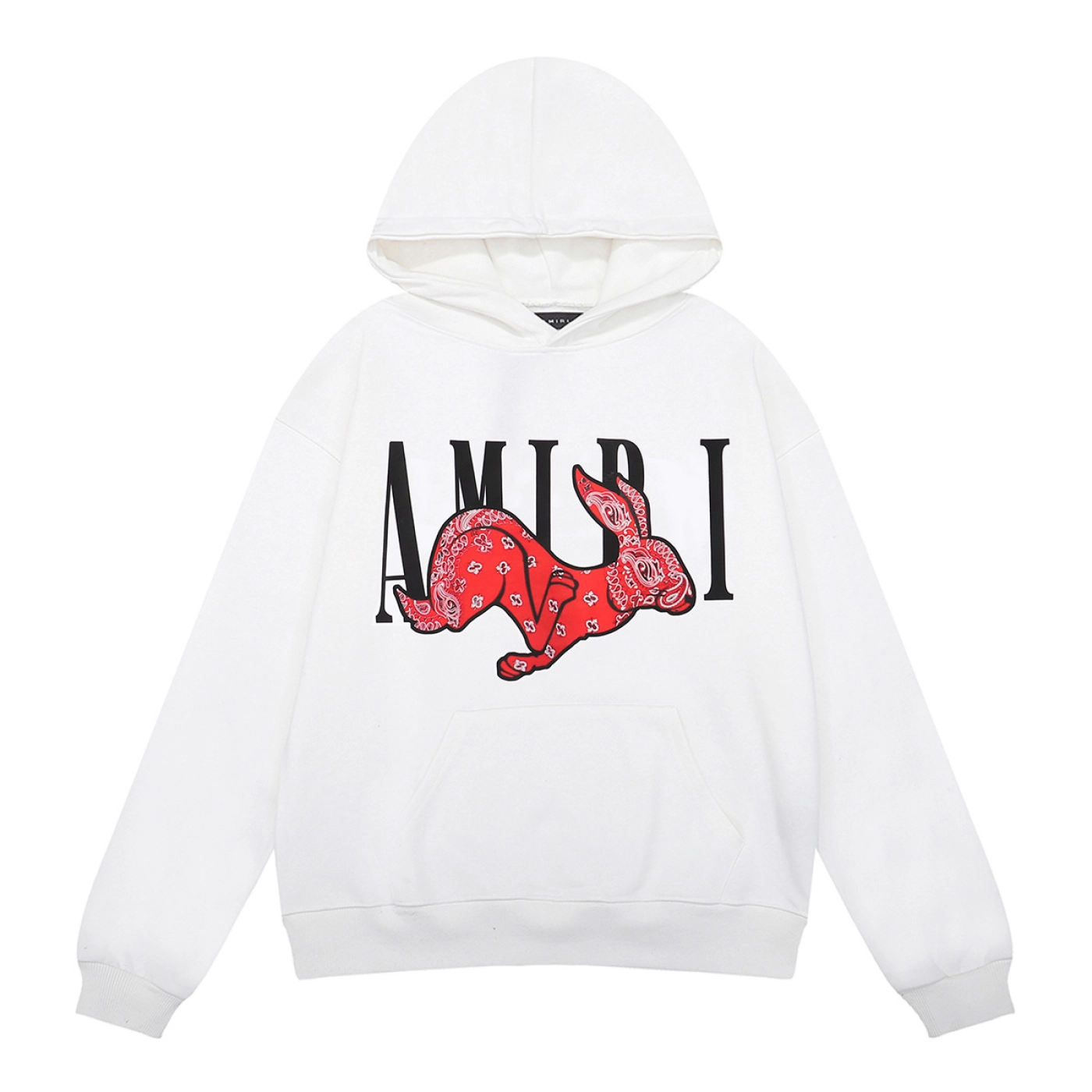 AMIRI Cny Rabbit Logo Hoodie Black/White