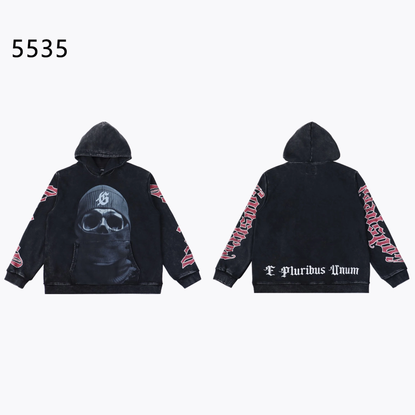 Godspeed Balaclava Szn Hoodie Washed Black