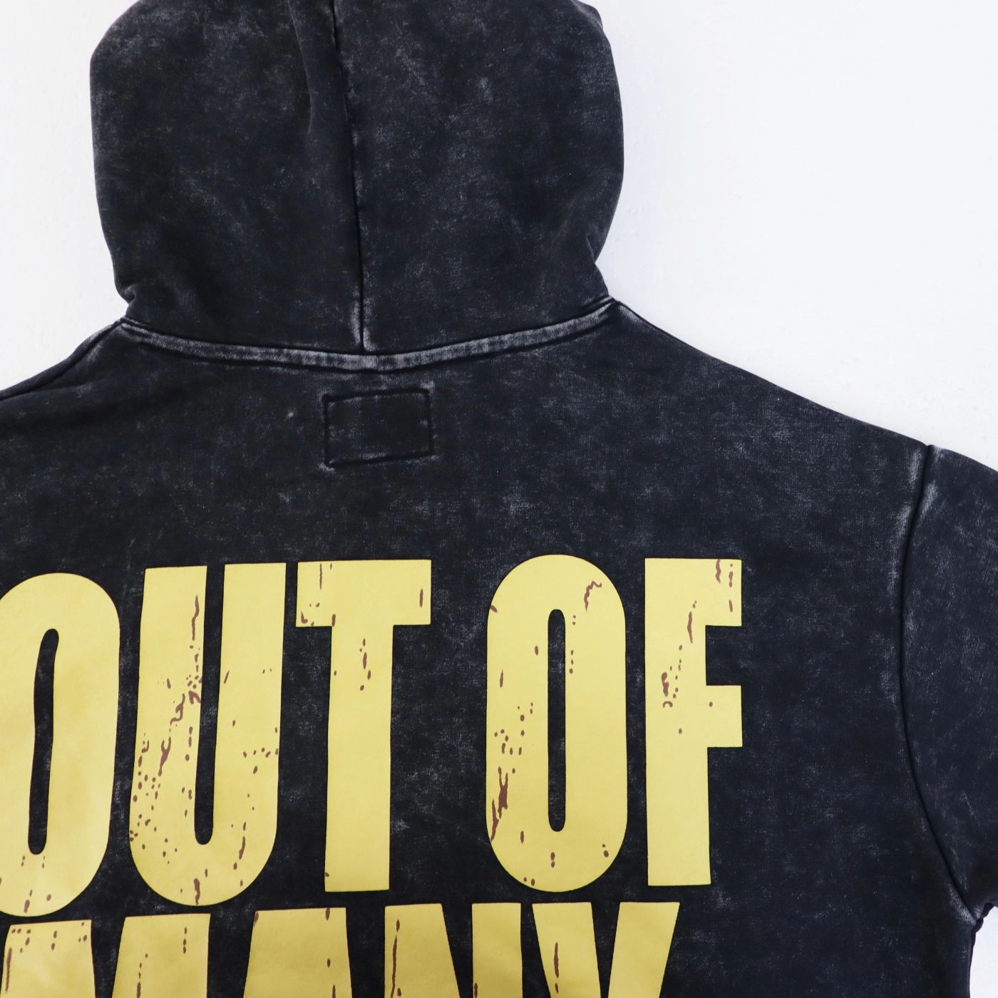 Godspeed Robot Print Hoodie Washed Black