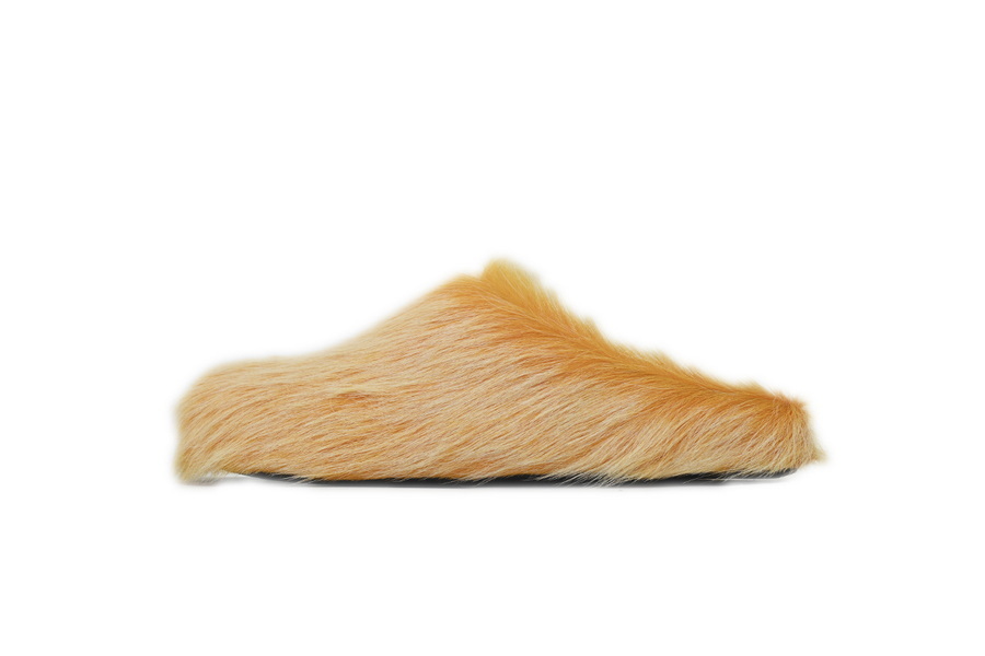Marni Loafers Long-hair Calfskin Fussbett Tan Slippers